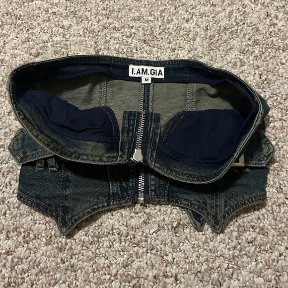 [SOLD] IAMGIA Zeyda Denim Corset Top - Picture 3 of 5